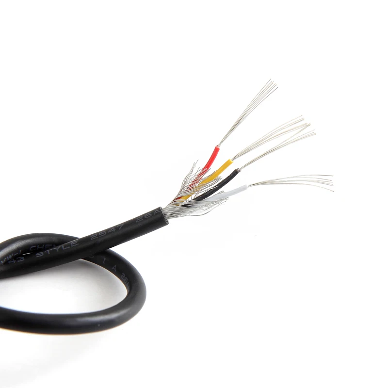 28AWG 4 жильный многожильный экранированный провод из луженой меди контролируемый