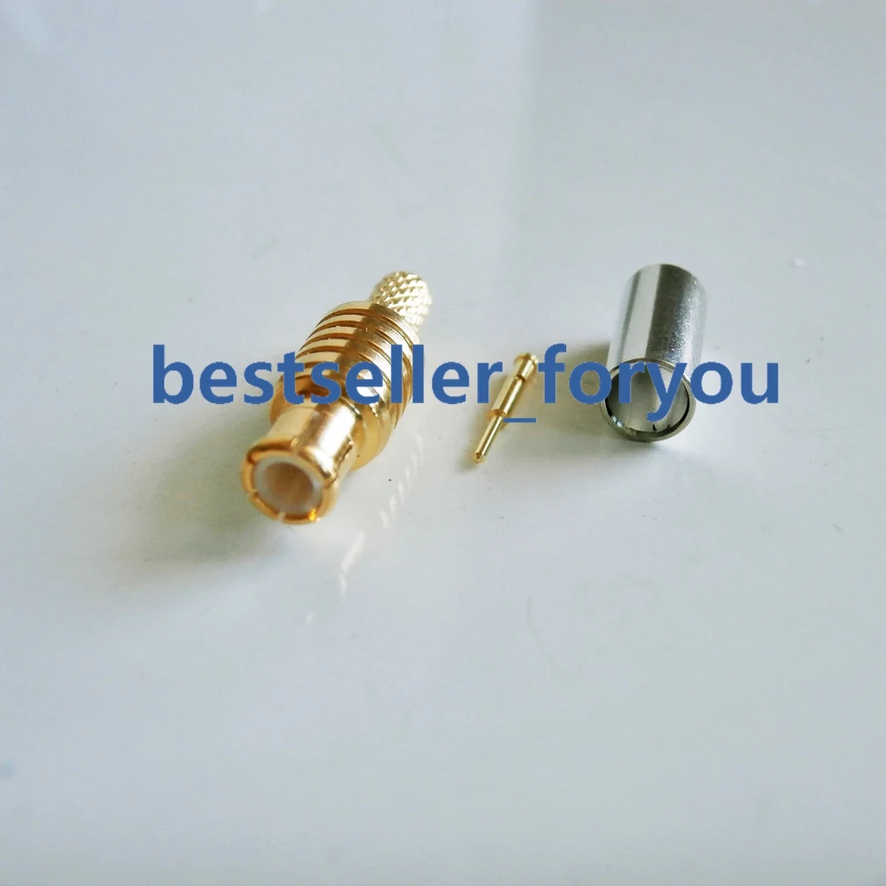 

MCX Male Right Angle Plug Crimp for RG174 RG316 LMR100 Cable RF Connector