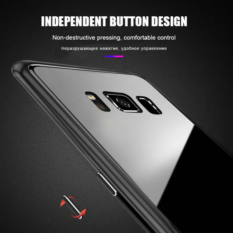 Роскошный Магнитный чехол на 360 градусов для samsung Galaxy S8 S9 S10 Plus S10E противоударный
