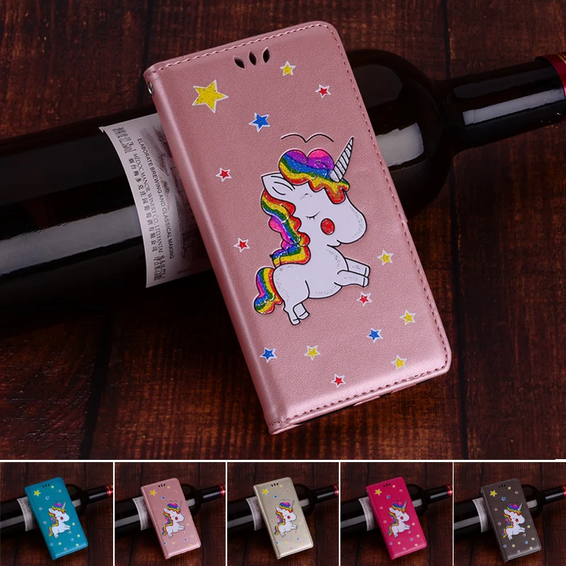 Флип кожаный чехол для Etui iPhone XR Coque милый Единорог кошелек Подставка Apple чехлы