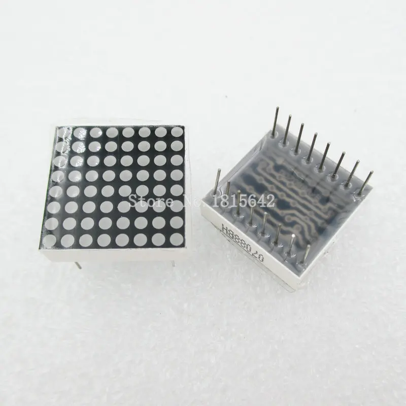 2 шт./лот 8x8 8*8 мини точечная матрица светодиодный дисплей Красный общий анод