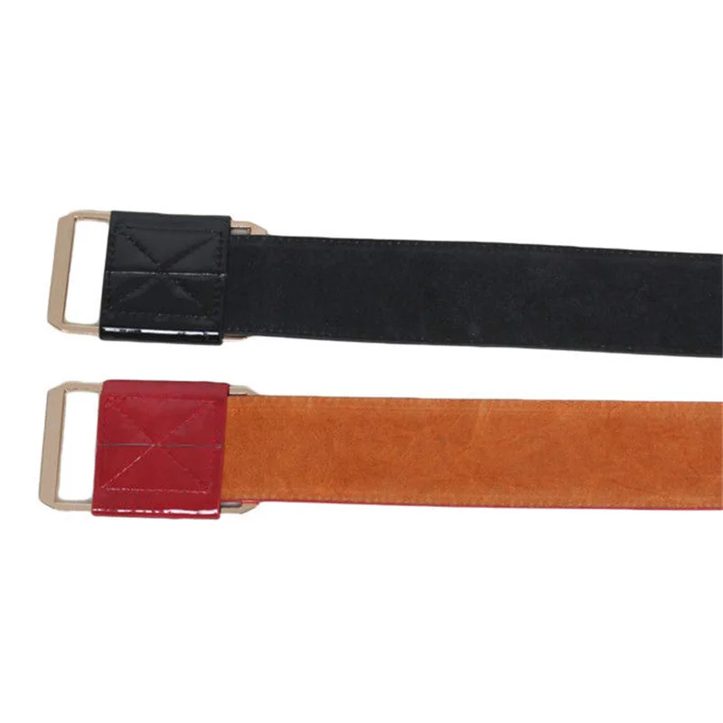 

Women Wide Belt 105x4.7cm Faux Leather Waistband Dress Belts PU Red Black Solid Fashion Girl Gilet 200-295