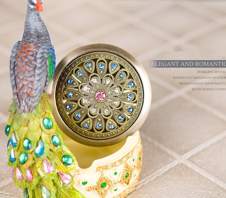 1 шт. Роскошные хрустальные настенные крючки бронзовая вешалка настенная