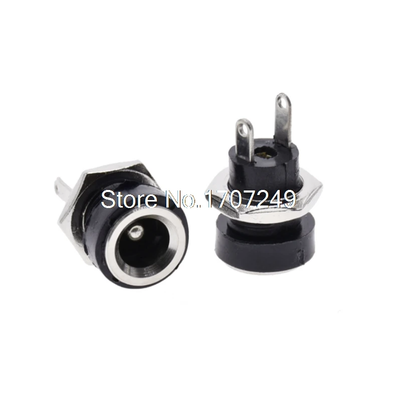 10pcs DC 5.5x2.5mm 10 шт. DC 5,5*2,1 мм/5,5*2,5 мм разъем 5A 30 В DC источник питания разъем Гнездовой монтажный Разъем 5,5 мм 2,1 мм адаптер - Цвет: 10pcs DC 5.5x2.5mm