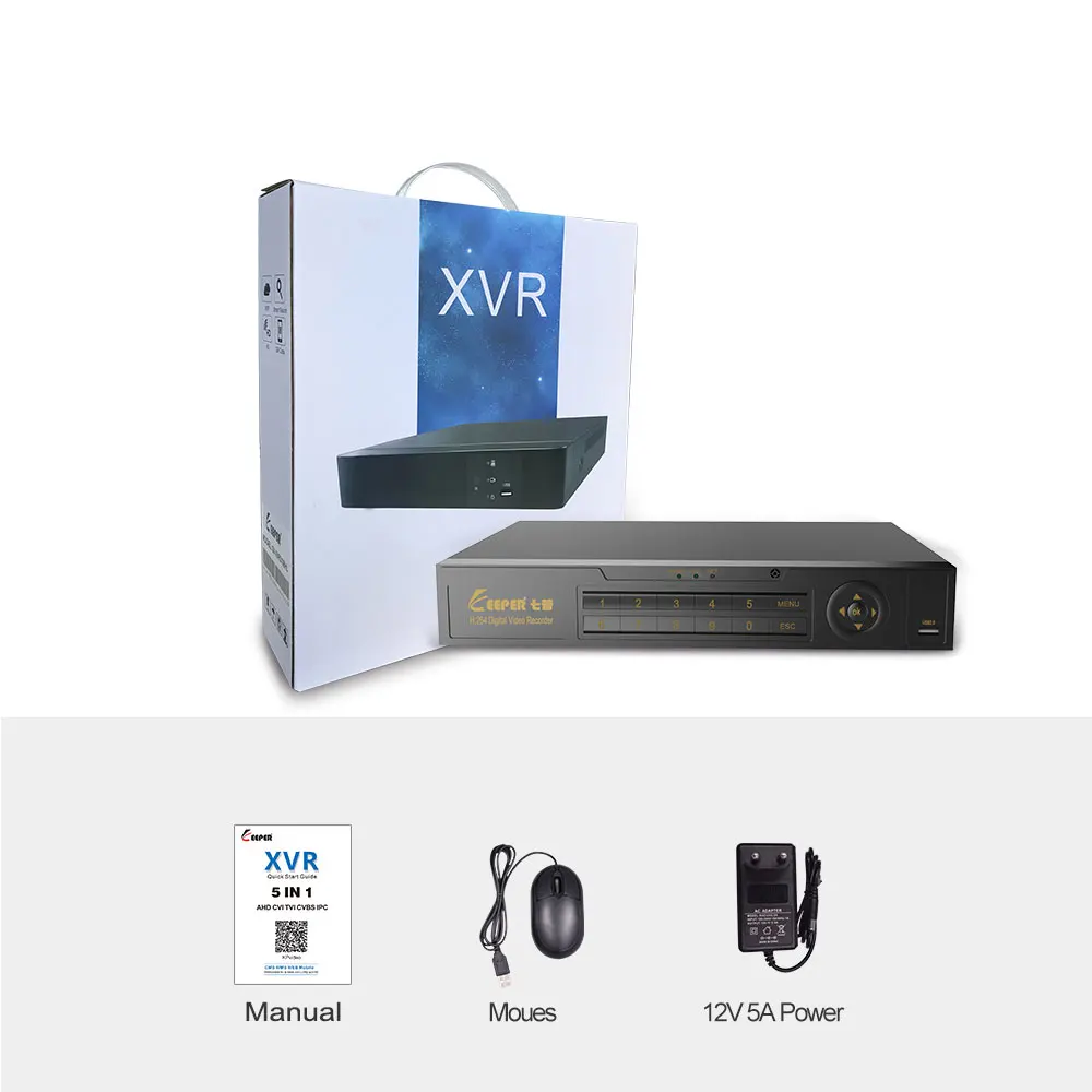 Хранитель 4 канала 1080P гибридный 5 в 1 XVR DVR видео рекордер для 1080P AHD аналоговая камера TVI CVI CVBS IP камера s