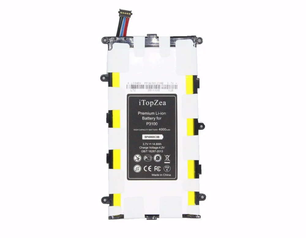 ITopZea 5x4000 мА/ч SP4960C3B запасная батарея для Samsung galaxy Tab Tablet 2 7 0 P3100 P3110 P3113 GT P6200|battery for