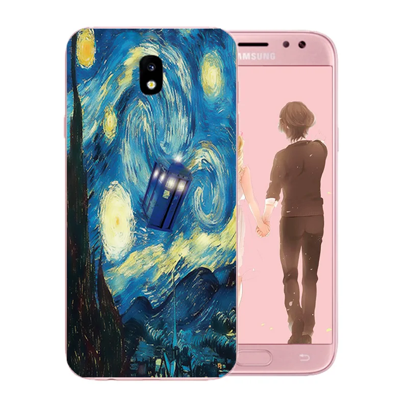 Для Galaxy J7 2017 чехол мягкий TPU Ван Гог шаблон Fundas для EU J730 730 J730F/DS J730FM/DS SM-J730FM сумка |