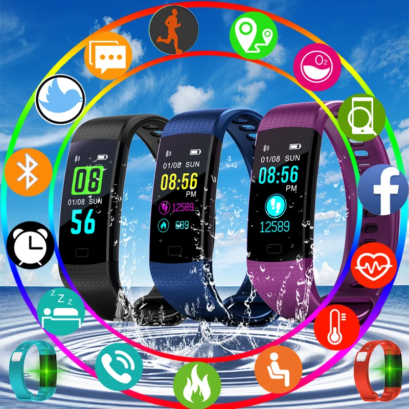 BANGWEI Smartwatch электронные умные часы для женщин и мужчин бега велоспорта альпинизма