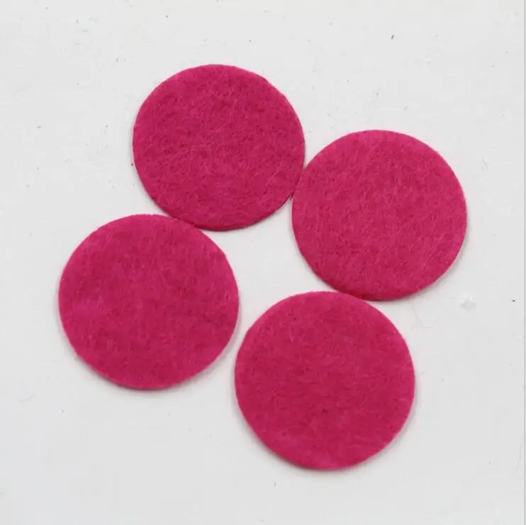 Dark Pink 200 шт. 1,5/2,5/3 см Красочный Круглый войлочные нетканые хлопковые тапочки из ткани в клетку; аксессуар для домашних животных кукла Скрап домашний настенный Стикеры ручной работы - Цвет: Dark Pink