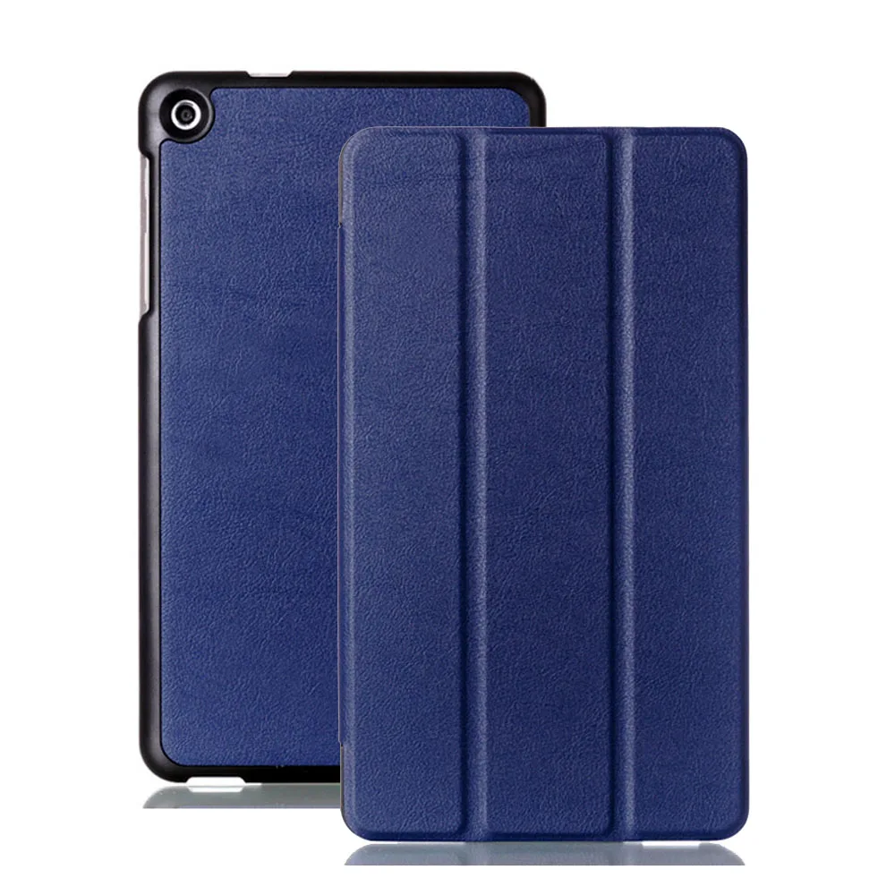 navy blue S8-301W 301U 301L ультратонкий кожаный чехол для huawei MediaPad M1 8,0 планшет флип-чехол-подставка - Цвет: navy blue