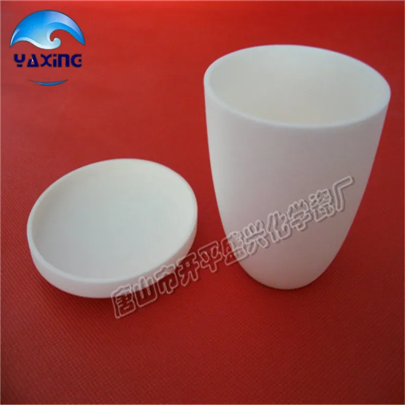 С крышкой dia82x70mm 200 мл 99.5% тигель из оксида алюминия корундовый тигель/Al2O3