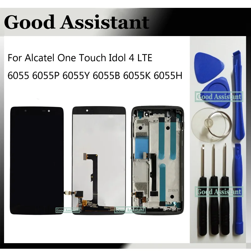 Для Alcatel One Touch Idol 4 LTE 6055 6055P 6055Y 6055B 6055K 6055H ЖК дисплей + кодирующий преобразователь