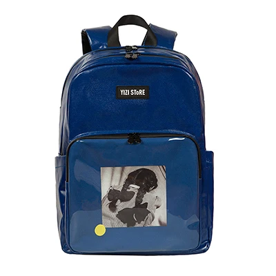 blue backpack Новинка, оригинальные водонепроницаемые школьные сумки большой вместимости, дорожные рюкзаки с принтом для мальчиков и девочек, серия фотографий 2(FUN KIK - Цвет: blue backpack