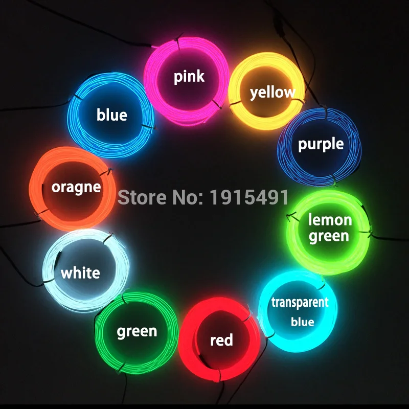 Солнцезащитные очки 7 цветов смешанный Европейский стиль светящиеся EL wire shuter Eyewear