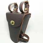 Велосипедные сумки для инструментов G05 в стиле ретро, комплект из треугольной сумки с перекладиной, кожаная ностальгическая сумка в классическом стиле