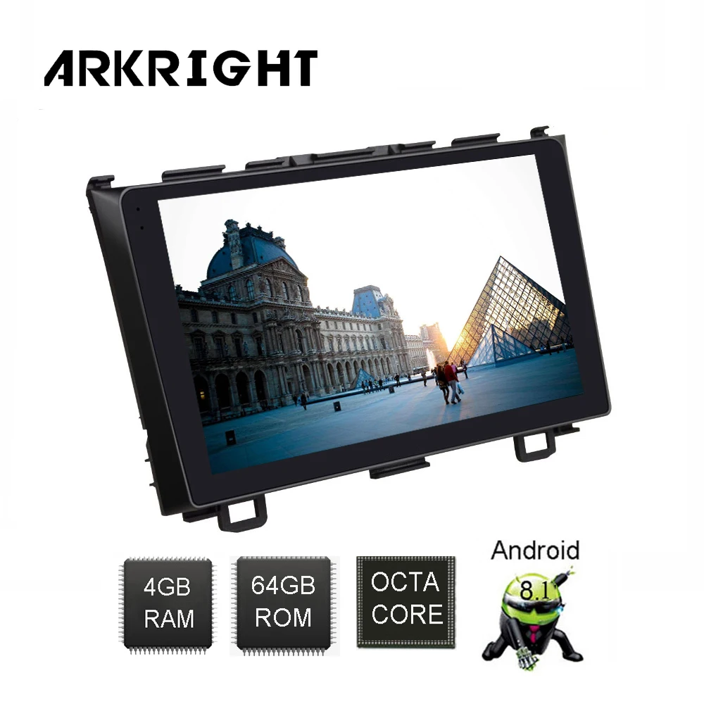 Автомобильный DVD плеер ARKRIGHT 9 '' 2 Din Android 8 1 автомагнитола стерео GPS для Honda CRV 2007