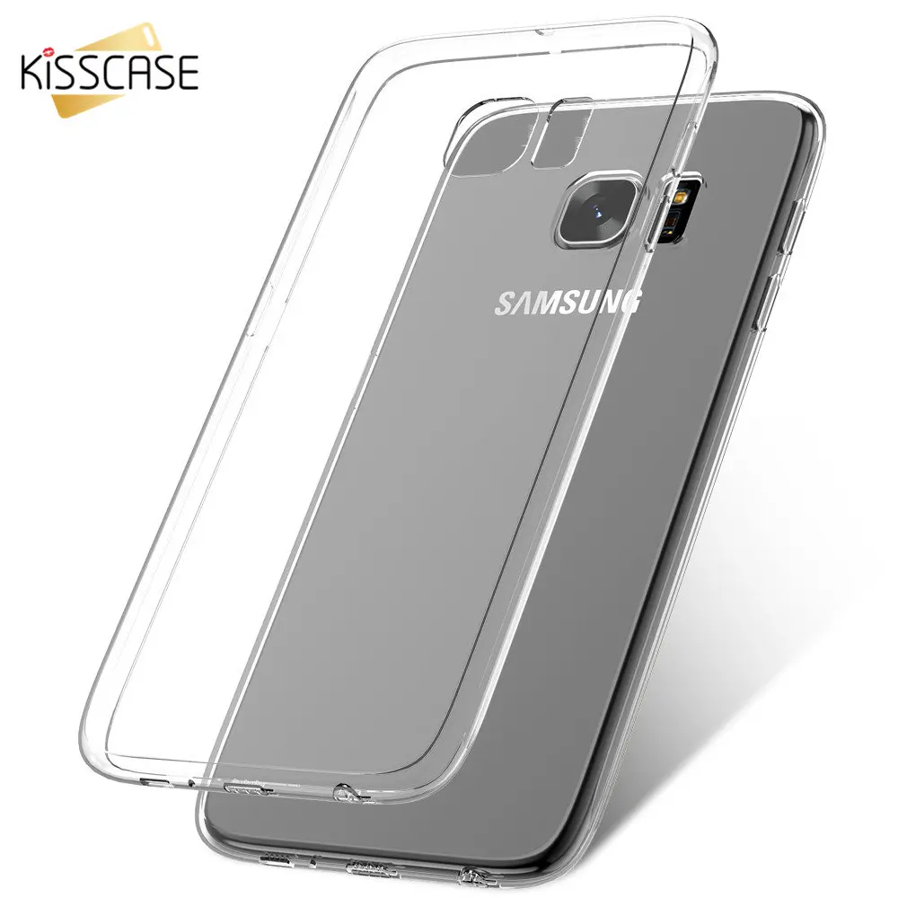 Kisscase для Samsung Galaxy S8 силиконовый чехол transparen телефона плюс s8plus задняя крышка clear |