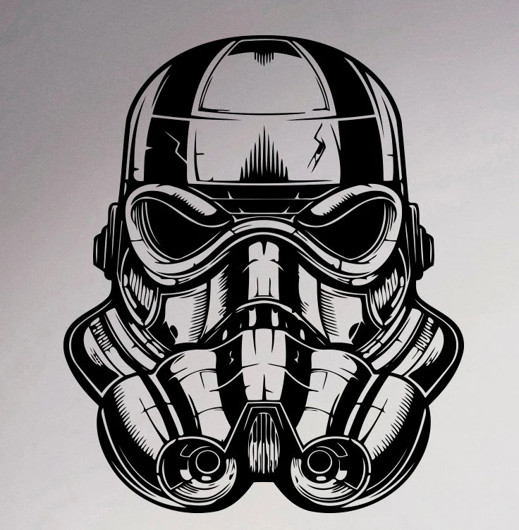 Штурмовик Настенный Плакат Звездные войны виниловая наклейка фильм питомник