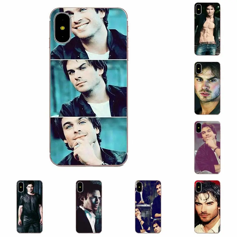 Ian Somerhalder Дневники вампира ТПУ чехлы для Apple iPhone X XS Max XR 4 4S 5 5C 5S SE 6 6S 7 8