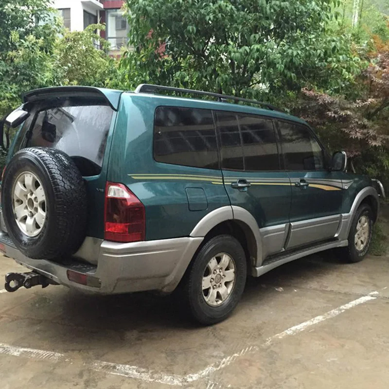 

For Mitsubishi V73 Pajero Spoiler ABS Material Car Rear Wing Primer Color Rear Spoiler For Mitsubishi Pajero Spoiler