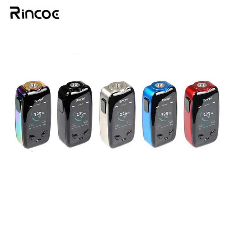 100% Оригинальный Rincoe Manto TC 228 Вт MOD манто стильный поле с IML панель fit Metis Sub Ом