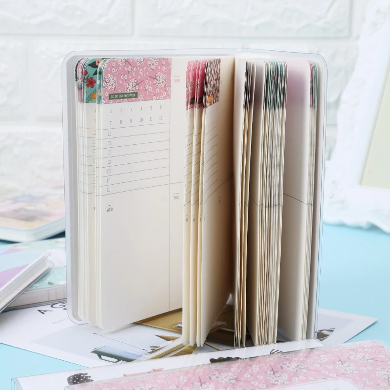 

MIRUI Cute Notebook Daily Monthly Weekly Planner Notebook Agenda Calendar School Supplies Stationery Gift