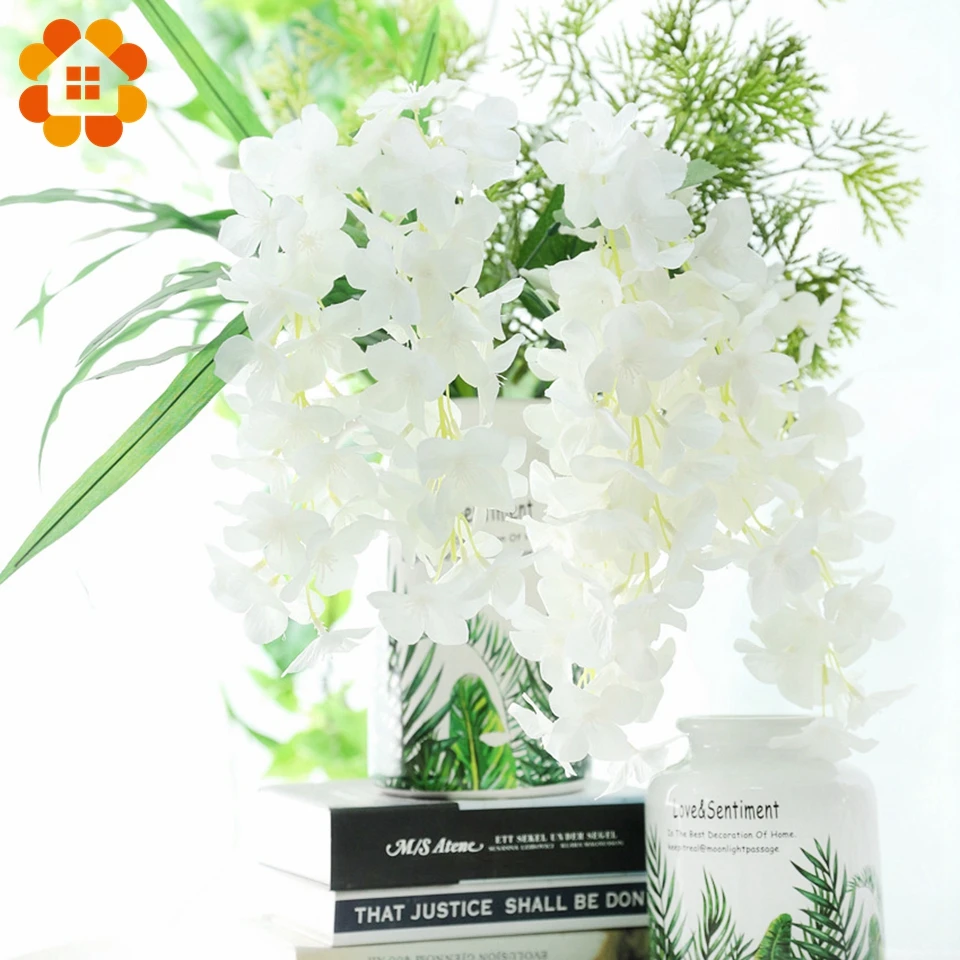 1 шт. Красивые Искусственные цветы шелковая Гортензия DIY цветочная гирлянда для