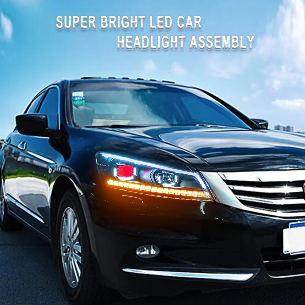 AcooSun для Honda Accord 2008 2009 2010 2011 2012 автомобильные фары в сборе светодиодный фонарь с