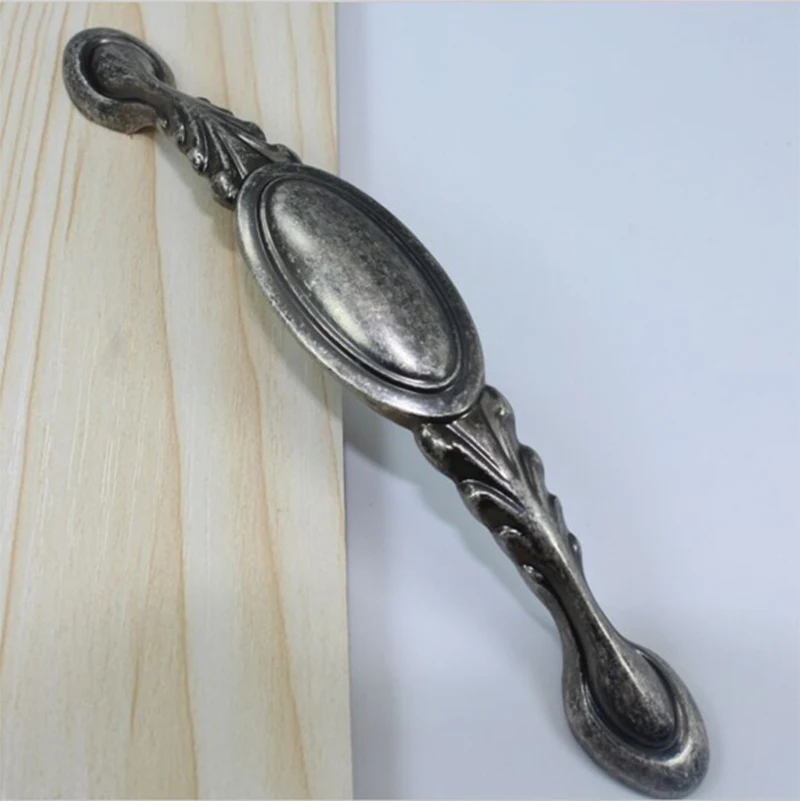 Бесплатная доставка 128 мм винтажная Серебряная ручка для мебели антикварный