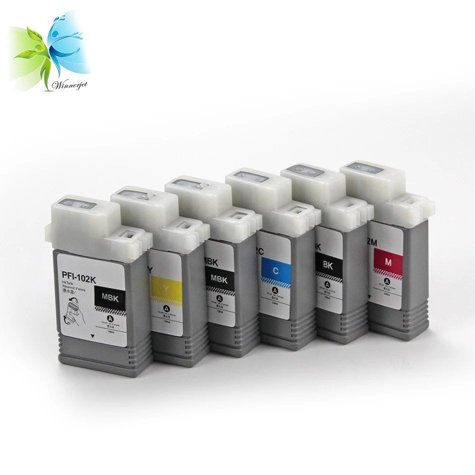 Чернильный картридж WINNERJET PFI 102 для Canon IPF500 IPF510 IPF600 IPF610 IPF700 IPF710 IPF605|ink cartridge|ink cartridge for
