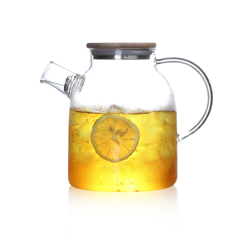 Стеклянный чайник термостойкий стеклянный толстый большой емкости прозрачный