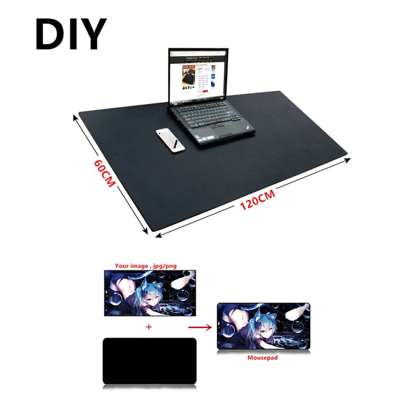 FFFAS супер большой DIY пользовательский коврик для мыши XL XXL 120*60 см Большой игровой
