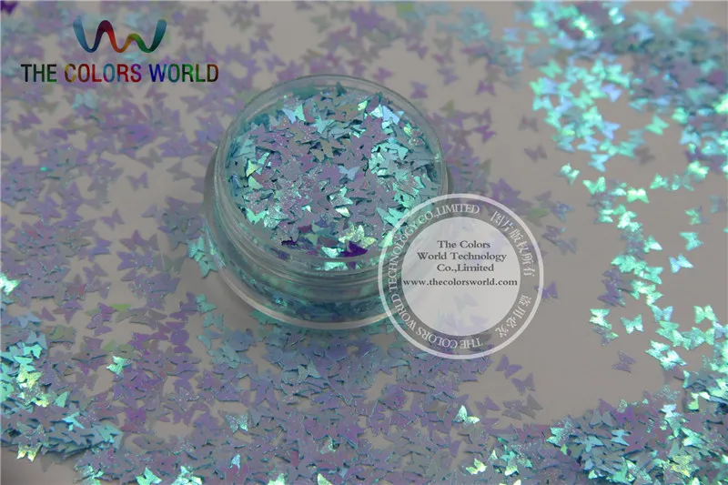 TCI07 бант бабочка шейпер перламутровые радужные светло голубые цвета фотообои для