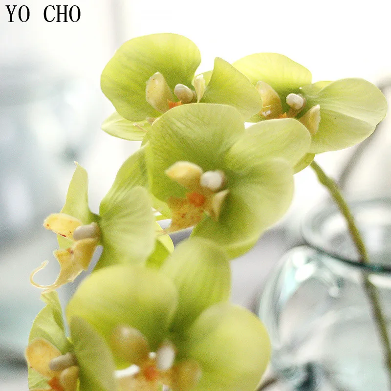 Шелковые орхидеи украшения для свадьбы искусственные цветы шелковые настоящие