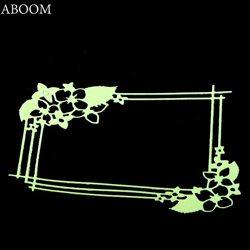 ABOOM свежий прямоугольник Frame цветок резки умирает ремесло умирают для