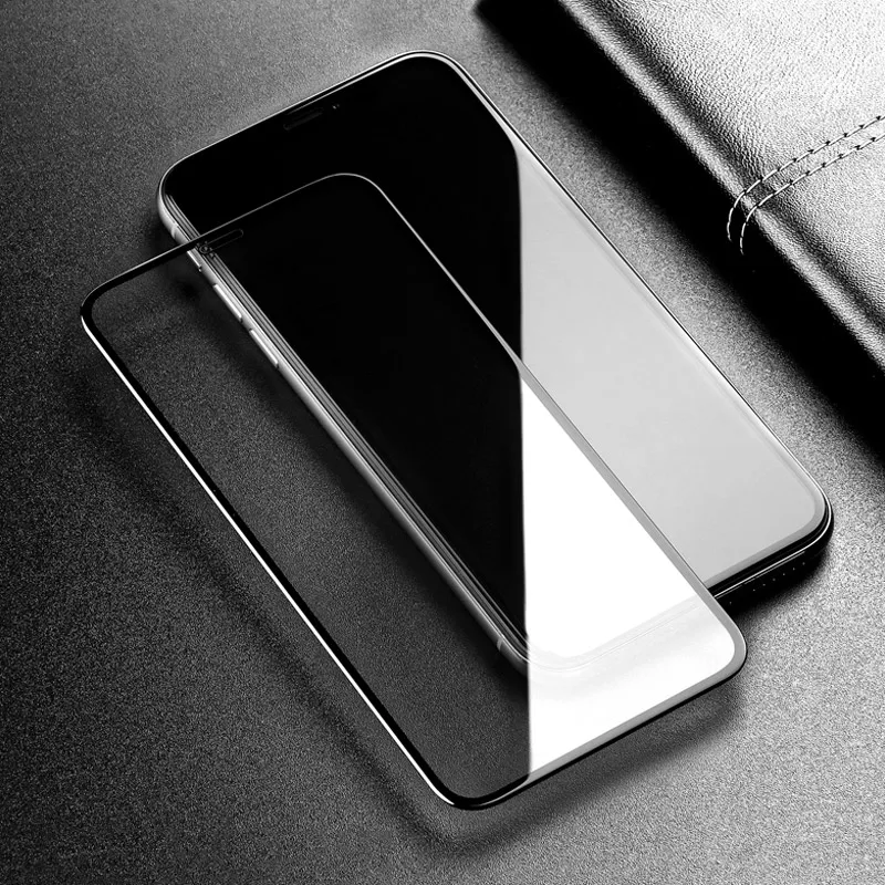 Закаленное стекло 5D для iPhone 6 6s Plus закругленный край полное покрытие Защитная