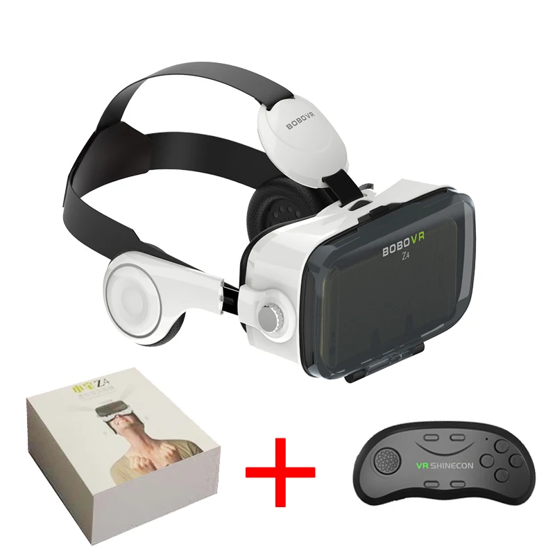 Bundle 4 BOBOVR Z4 гарнитура Версия виртуальной реальности 3D VR очки картон bobo vr z4 для 3,5-6,0 дюйма смартфонов с эффектом погружения - Цвет: Bundle 4