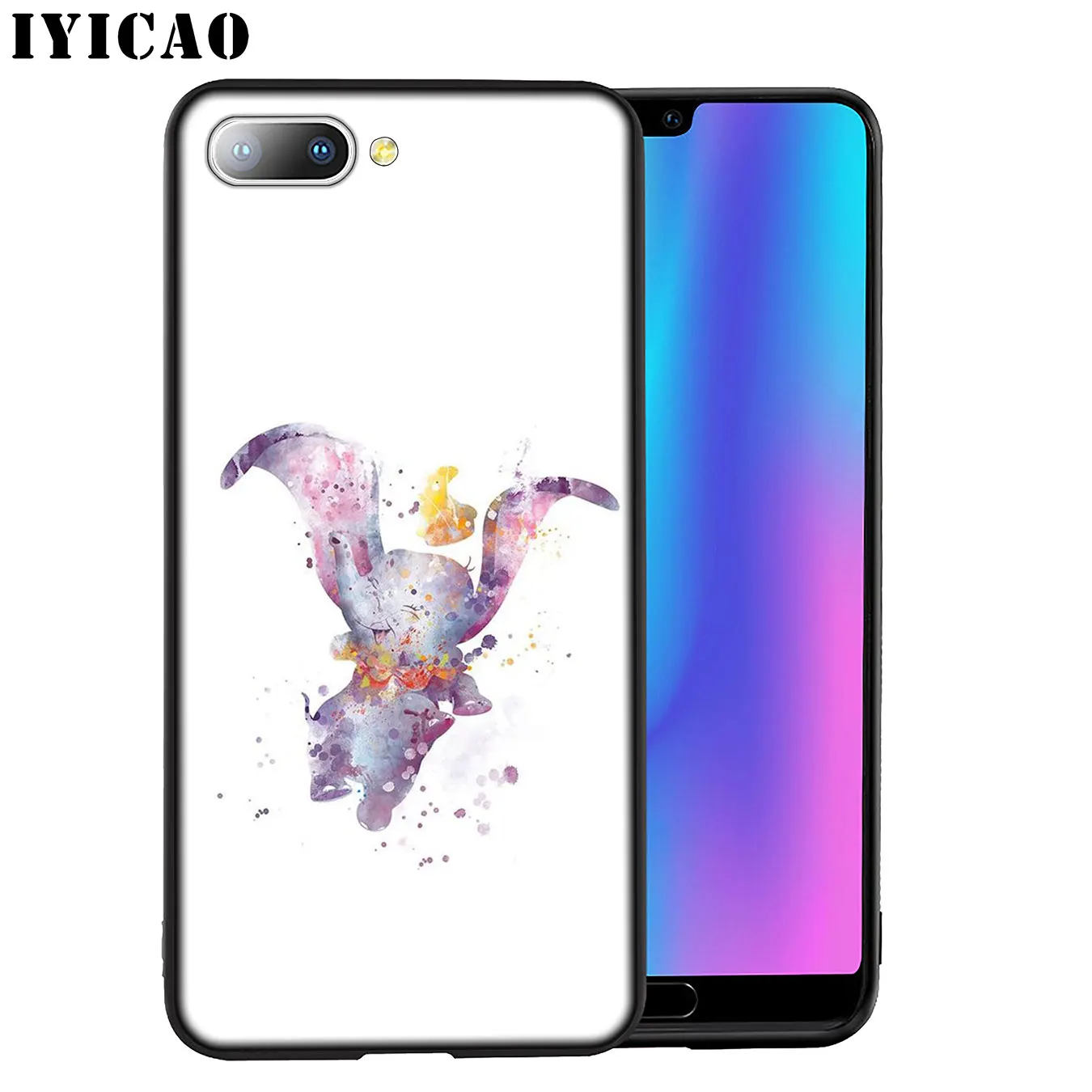IYICAO Dumbo Слон Мягкий силиконовый чехол для телефона Huawei Mate 30 20 10 Pro Lite Nova 5I 4 3i 3 2i