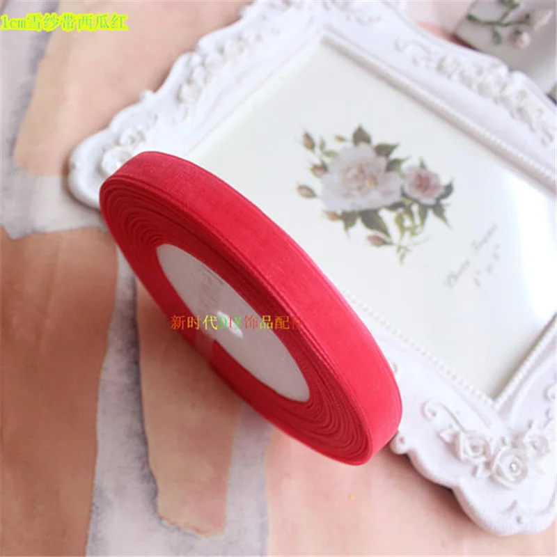 10 мм 45 м Grosgrain атласные ленты для свадебной вечеринки украшения DIY лук поделок