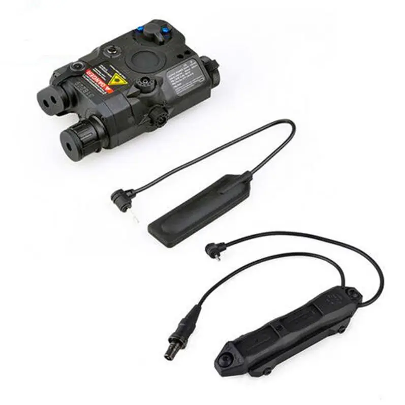 Tactical Airsoft LA PEQ15 Red Dot Flashlight PEQ Laser with Remote Switch Pressure Light Double Control | Спорт и развлечения