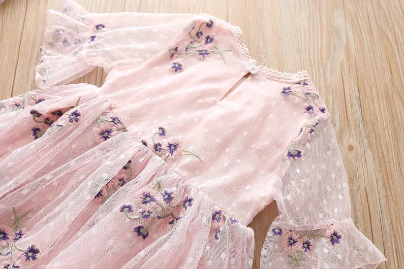 Baby Girls Clothes Children Short Sleeve Lace Flower dress causal Infant ball gown princess tutu dresses Party Beach School Wear | Детская