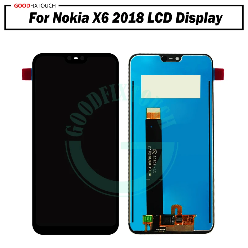 ЖК экран X6 для Nokia дисплей сенсорный дигитайзер 6 1 Plus Замена дисплея|Экраны