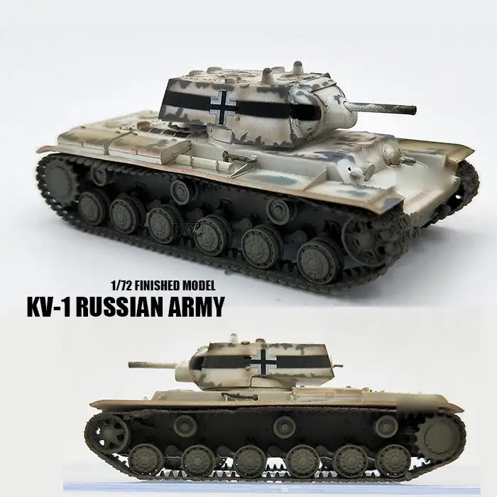 Модель KV 1 Второй мировой войны 1941 Тяжелый танк 1/72 Танк легкая модель| |
