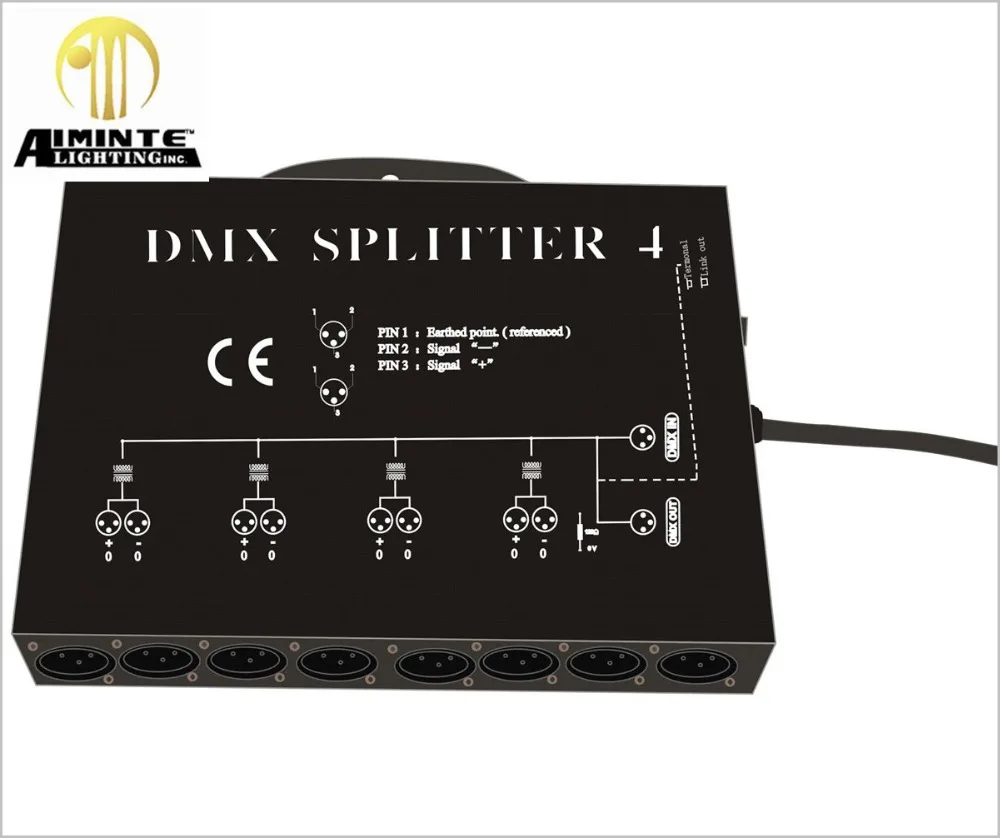4ch DMX сплиттер профессиональное сценическое освещение Замена DMX512 сигнальный