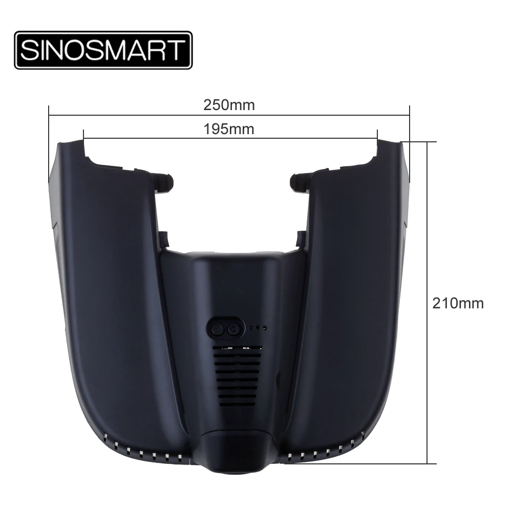 SINOSMART Novatek 96672 Wifi DVR камера для Alfa Romeo управление от мобильный телефон App SONY IMX323|dual