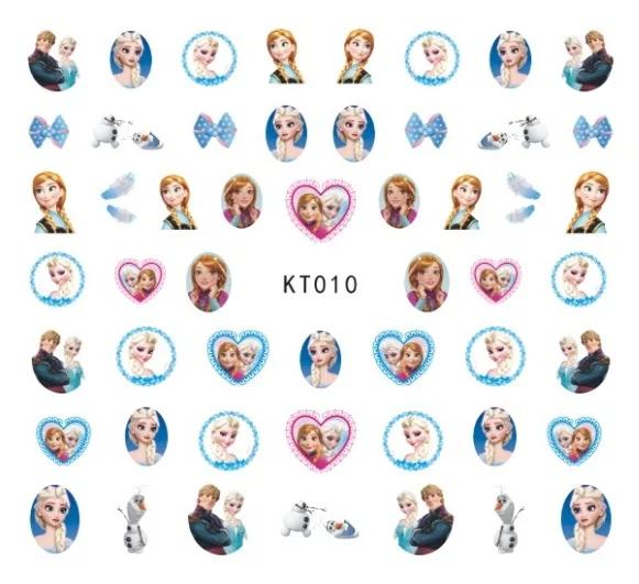 Newest 5sheet 15type Children Girls Cartoons Stickers Designs Gummed glue 3D Decals Makep Art Decorations kt001-015 | Игрушки и хобби