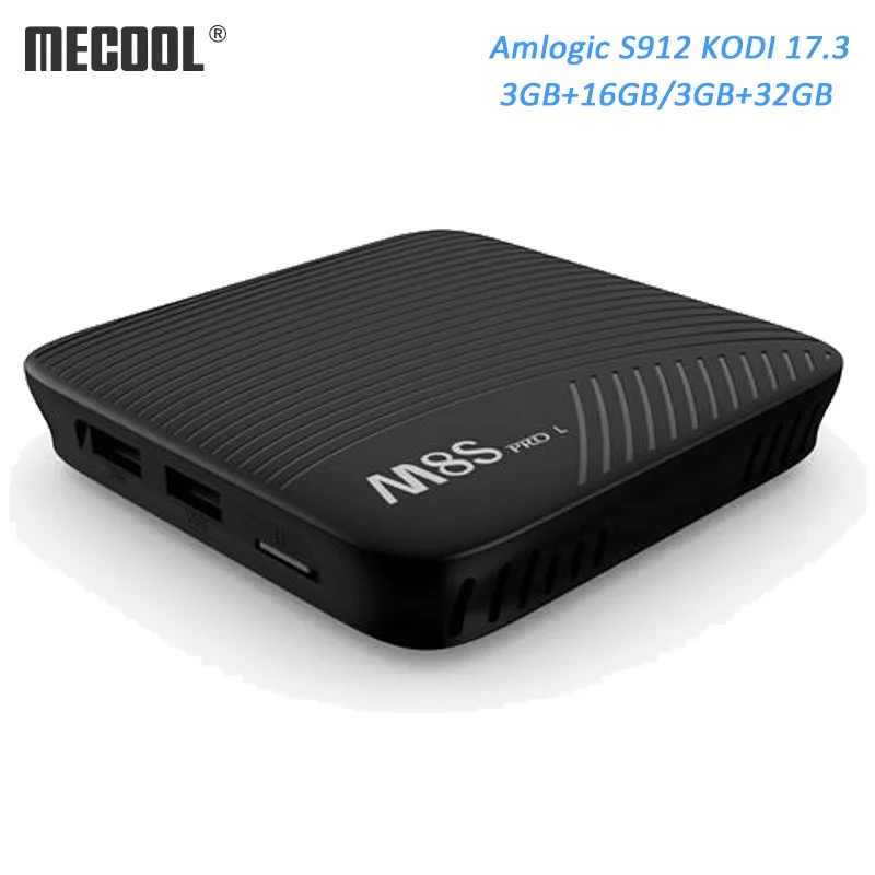 10 шт./лот mecool M8s Pro L Smart Android 7.1 ТВ коробка S912 Восьмиядерный 3 ГБ/16 ГБ 32 UHD 4 К Мини