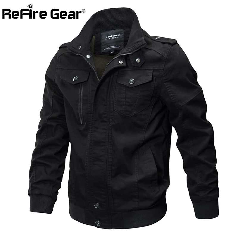 Куртка ReFire Gear Мужская тактическая хлопковая армейская куртка пилот в стиле