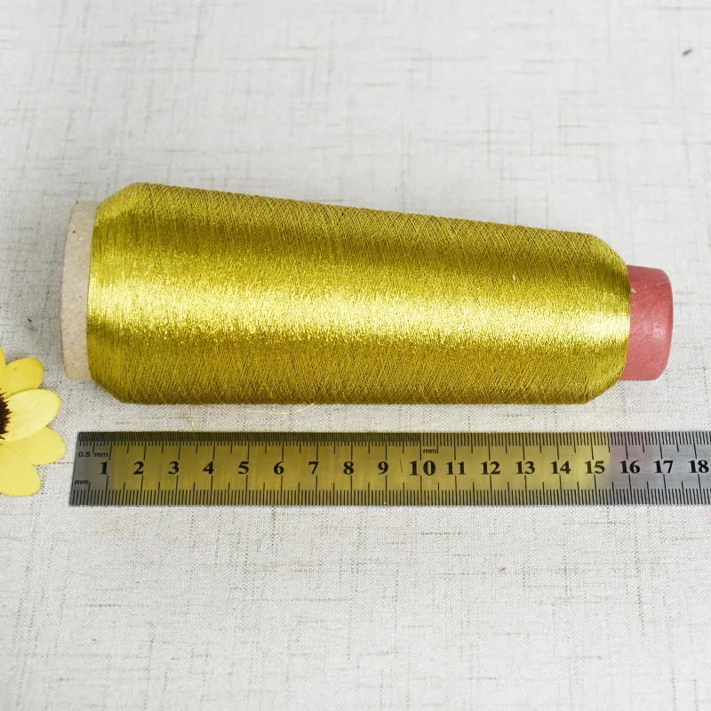 3000 м Золотая и серебряная линия компьютерная вышивка DIY Ручная строчка яркая