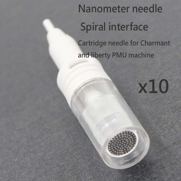 NANO 10PCS Корейская Charmant Перманентный макияж микро пигментация премиум-машина с электрической мощностью для бровей губ Lipliner татуировки - Цвет: NANO 10PCS
